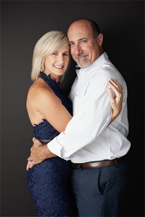 Romantic couple close